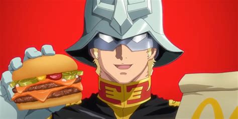 burger king gundam|Char Aznable From ‘Mobile Suit Gundam’ Helps McDonald’s To .